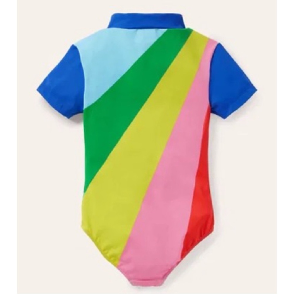 Mini Boden Multi Rainbow Swimsuits Girls - Picture 2 of 12